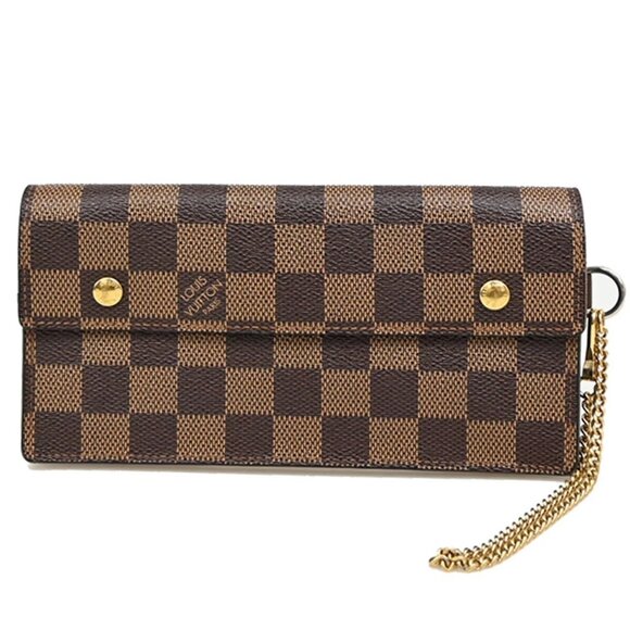 LOUIS VUITTON Portefeuille Accordion Long Bifold Wallet Damier BN N60002 30KA634 - Picture 1 of 15
